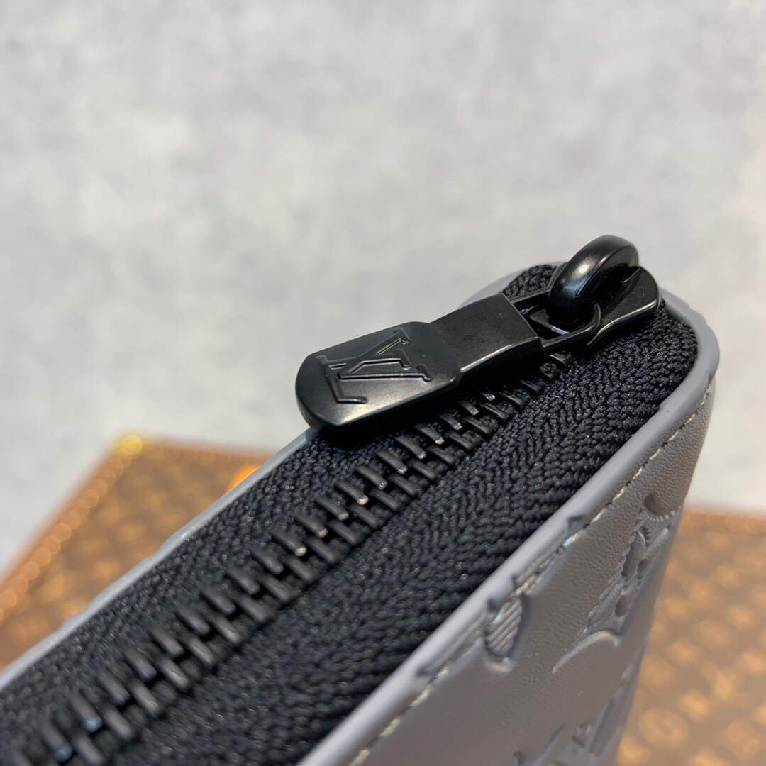 LV M81384 Louis Vuitton Zippy Wallet Vertical Anthracite Gray
