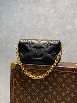 LV M81398 Louis Vuitton Wallet On Strap Bubblegram Black - Default Title - View 2