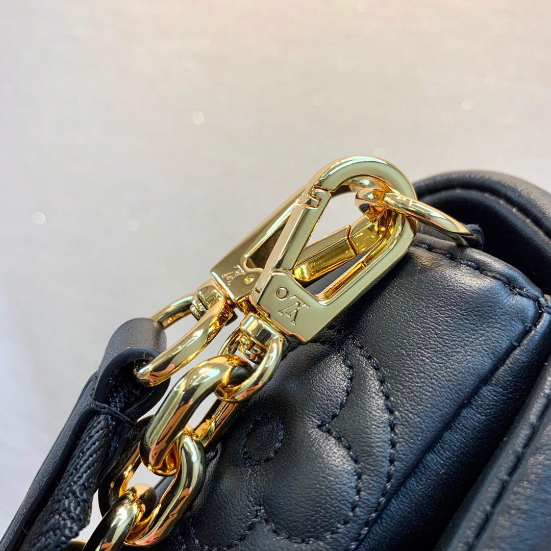 LV M81398 Louis Vuitton Wallet On Strap Bubblegram Black - Default Title - View 4