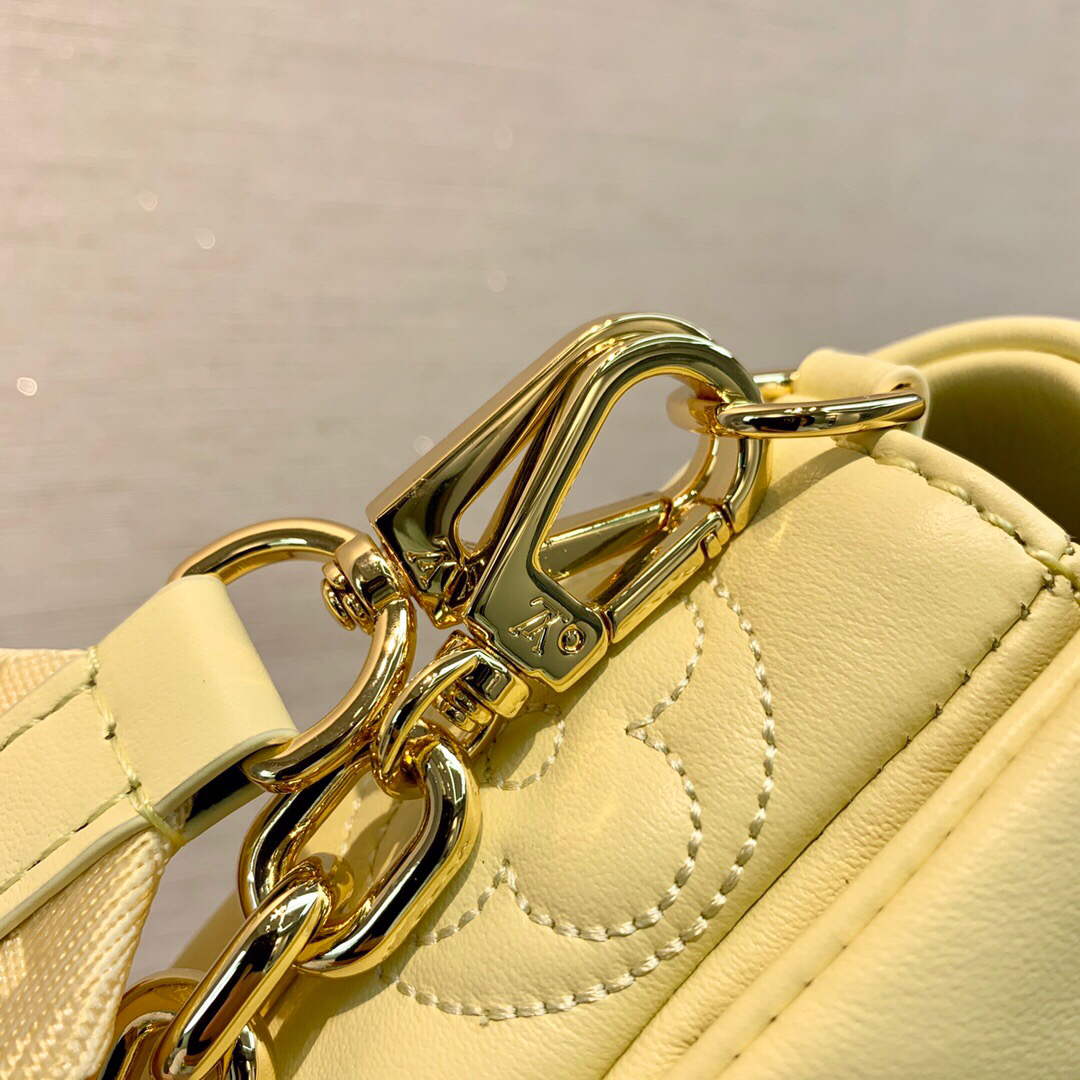 LV M81400 Louis Vuitton Wallet On Strap Bubblegram Banane Yellow - Default Title - View 5
