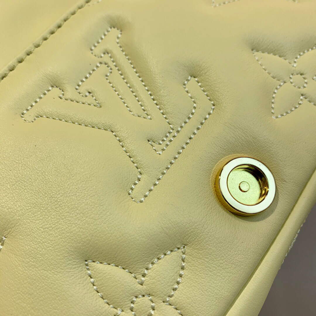 LV M81400 Louis Vuitton Wallet On Strap Bubblegram Banane Yellow - Default Title - View 7