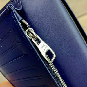 LV M81405 Louis Vuitton Brazza Wallet other leathers Blue - Default Title - View 4