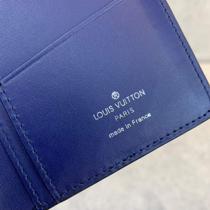LV M81405 Louis Vuitton Brazza Wallet other leathers Blue - Default Title - View 5