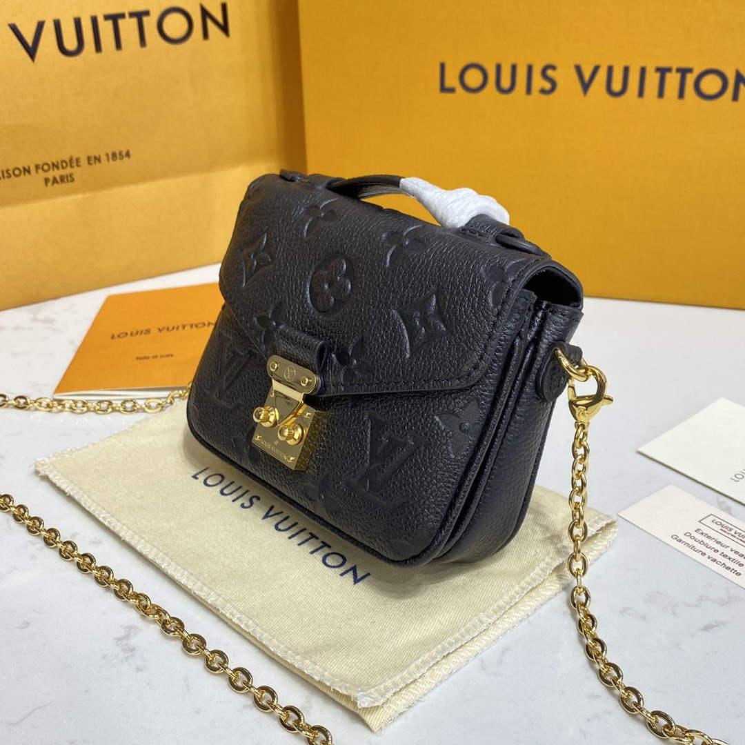 LV M81407 Louis Vuitton Micro M¨¦tis Bag Black - Default Title - View 3