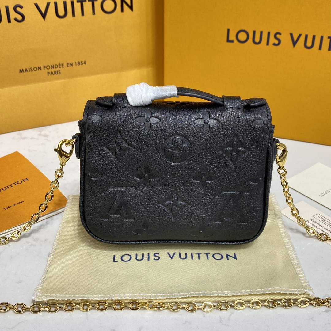 LV M81407 Louis Vuitton Micro M¨¦tis Bag Black - Default Title - View 4