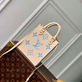LV M81416 Louis Vuitton Petit Sac Plat Bag Blue - Default Title - View 1