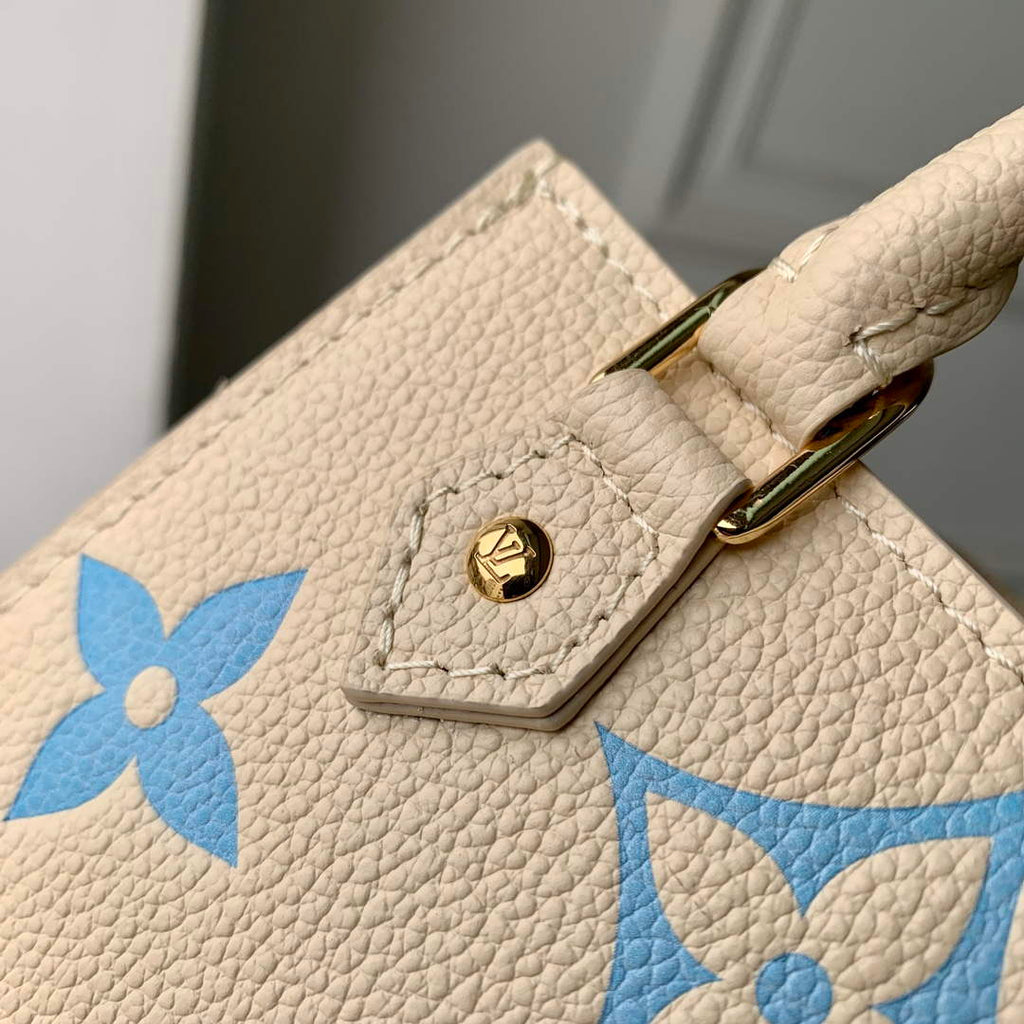 LV M81416 Louis Vuitton Petit Sac Plat Bag Blue
