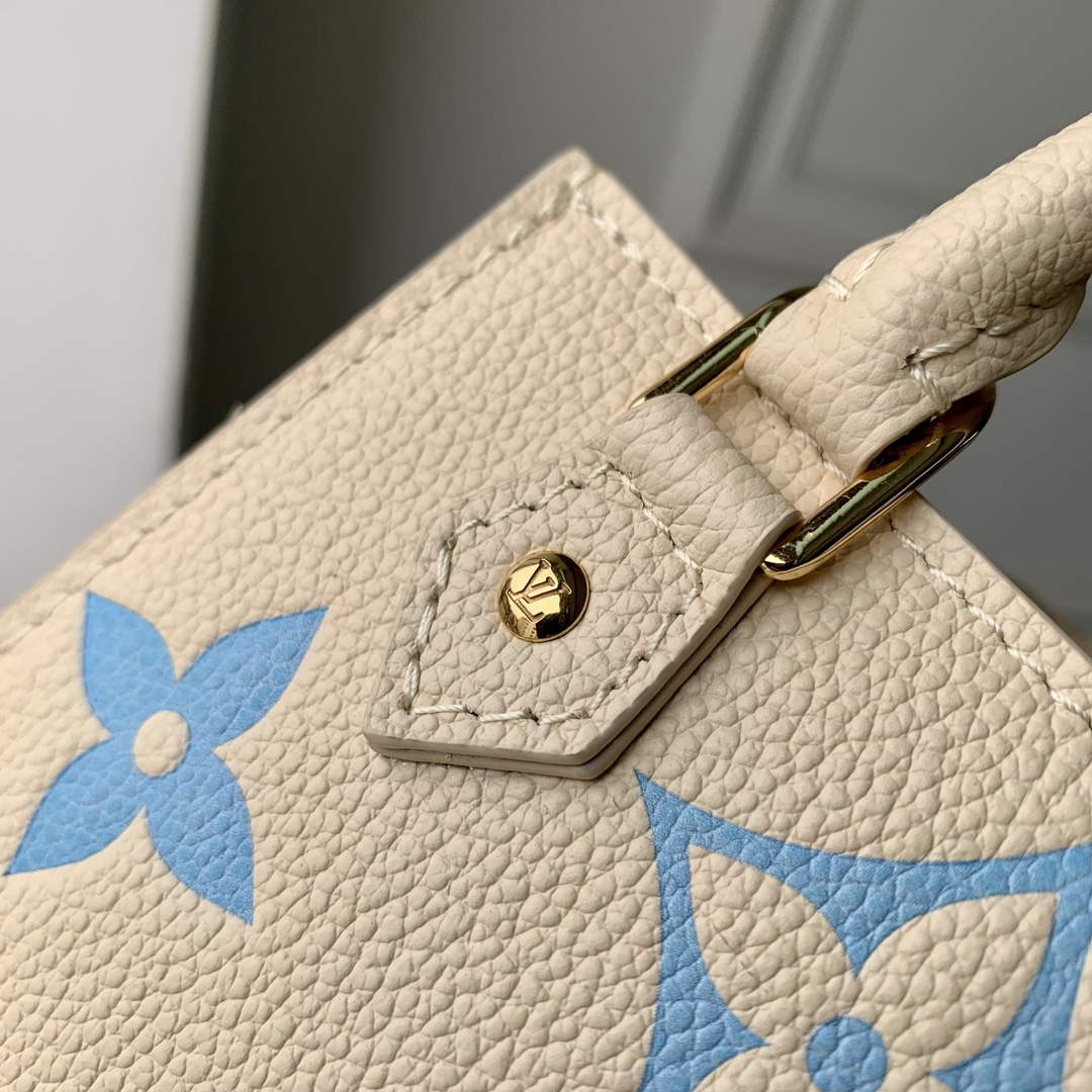 LV M81416 Louis Vuitton Petit Sac Plat Bag Blue - Default Title - View 6
