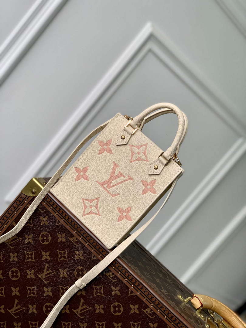 LV M81416 Louis Vuitton Petit Sac Plat Bag Pink - Default Title - View 1