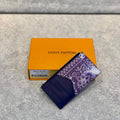 LV M81432 Louis Vuitton Coin Card Holder Other Leathers Blue - Default Title - View 1