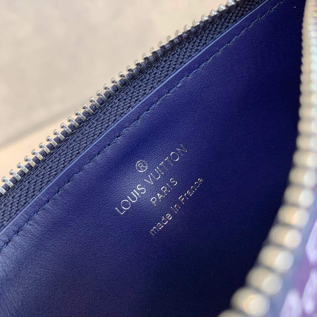 LV M81432 Louis Vuitton Coin Card Holder Other Leathers Blue - Default Title - View 6