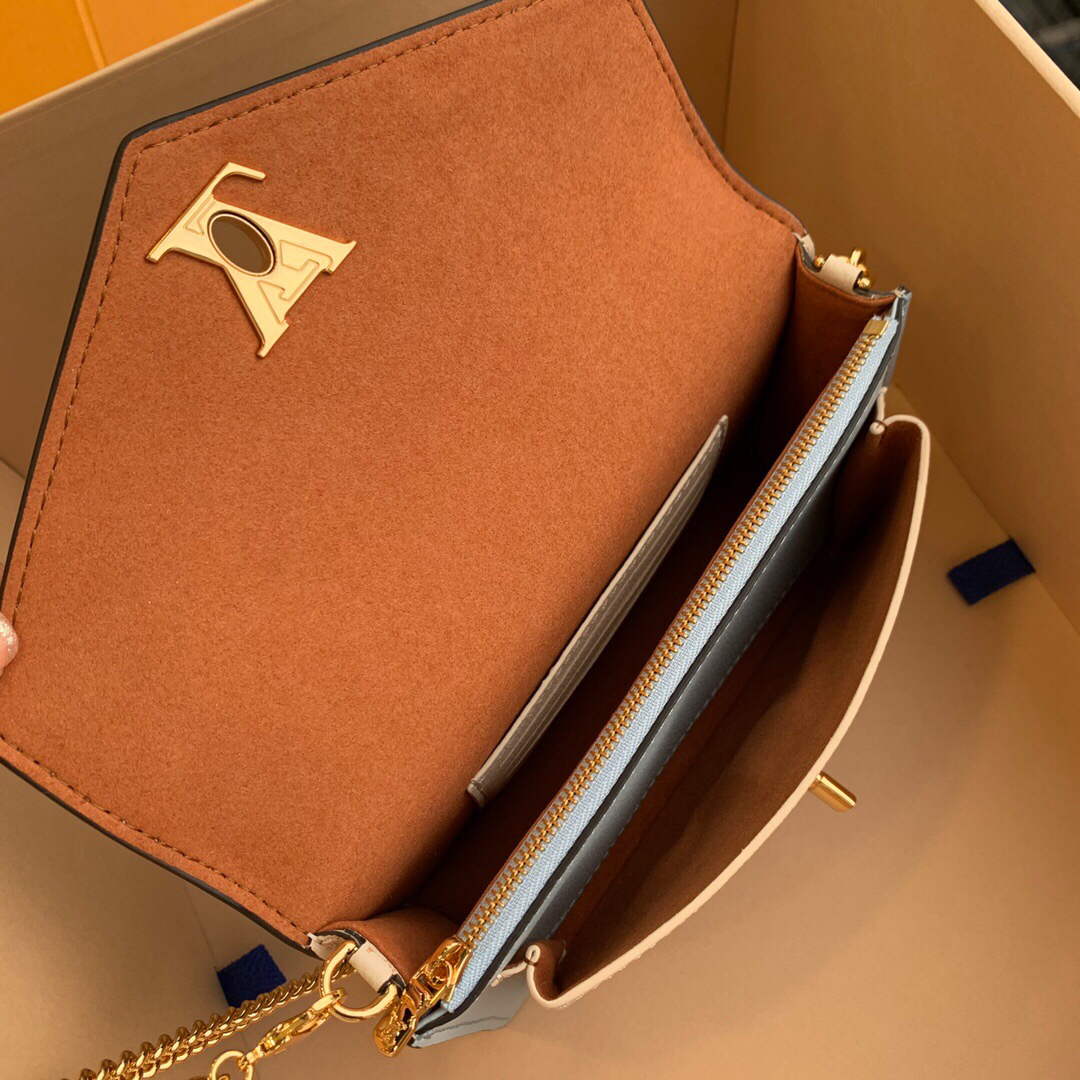 LV M81436 Louis Vuitton Mylockme Chain Pochette Blue - Default Title - View 7