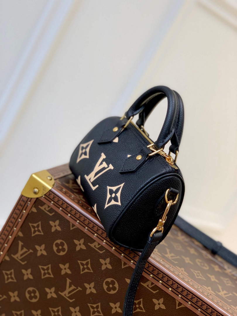 LV M81457 Louis Vuitton Nano Speedy Bag Black - Default Title - View 3