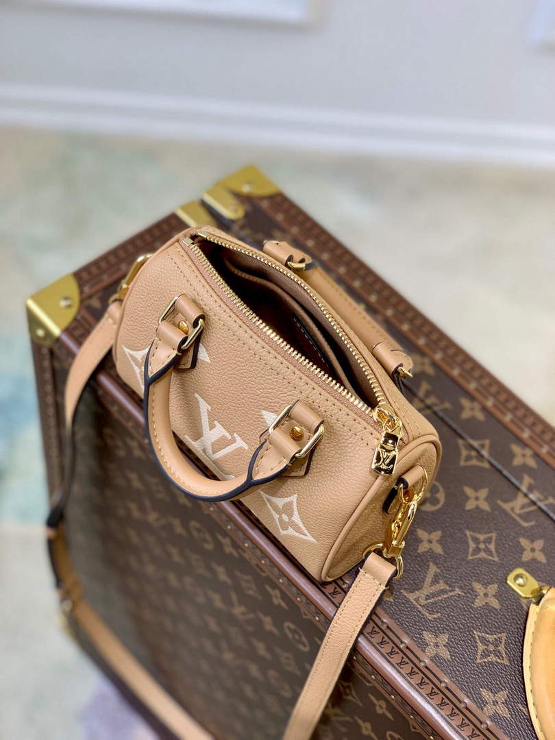 LV M81457 Louis Vuitton Nano Speedy Bag Arizona Beige - Default Title - View 8