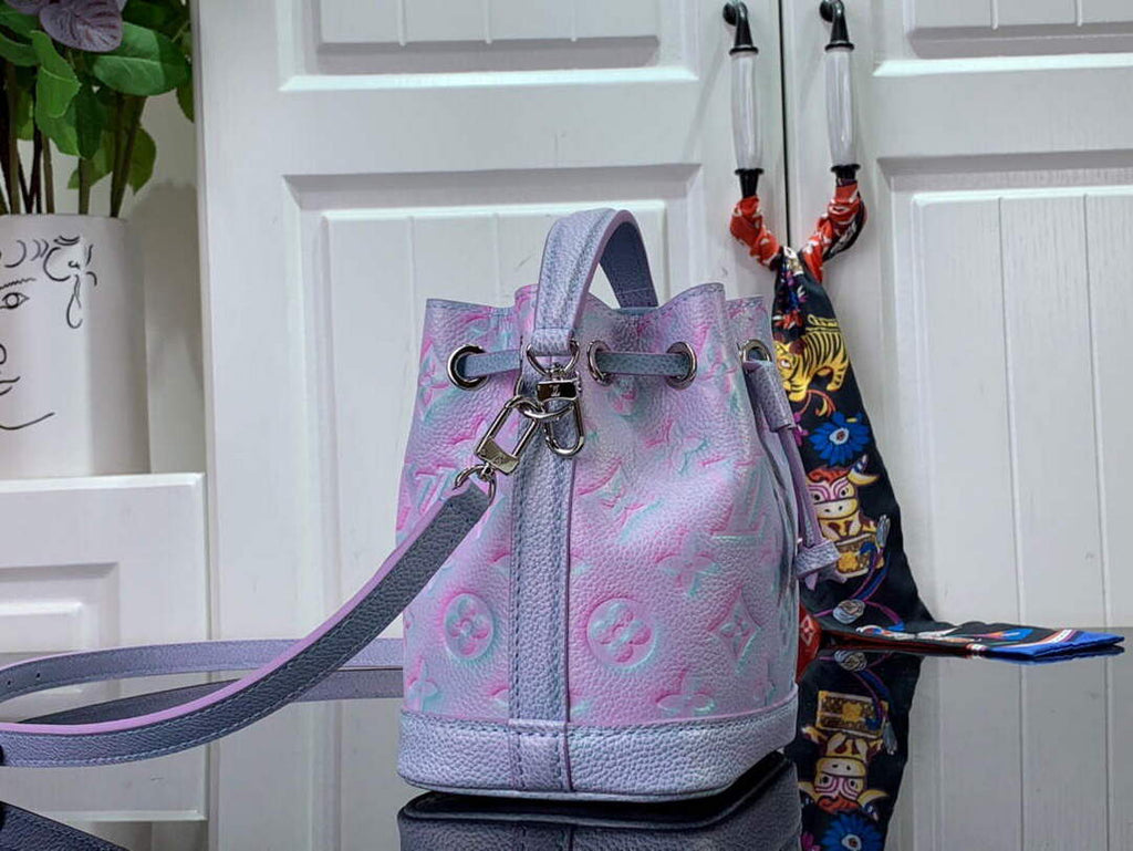 LV M81463 Louis Vuitton NANO NO¨¦ Bucket Bag Lilas Purple