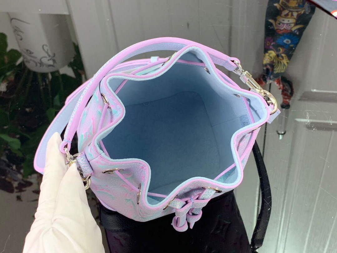 LV M81463 Louis Vuitton NANO NO¨¦ Bucket Bag Lilas Purple - Default Title - View 9
