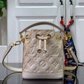 LV M81463 Louis Vuitton NANO NO¨¦ Bucket Bag Light Beige - Default Title - View 1