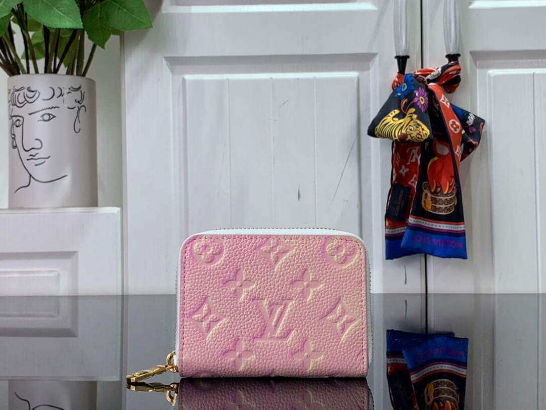 LV M81467 Louis Vuitton Zippy Coin Purse Pink - Default Title - View 1