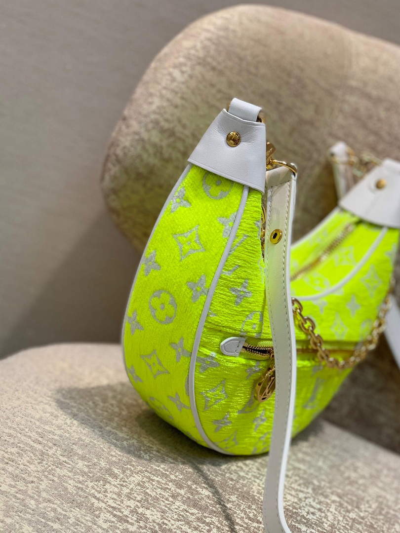 LV M81484 Louis Vuitton Loop half-moon baguette bag Yellow - Default Title - View 4