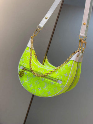 LV M81484 Louis Vuitton Loop half-moon baguette bag Yellow - Default Title - View 9