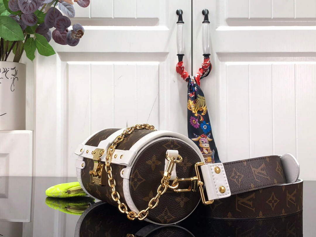 LV M81485 Louis Vuitton Papillon Trunk Handbag White - Default Title - View 2