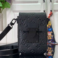 LV M81524 Louis Vuitton S-Lock Vertical Wearable Wallet Black - Default Title - View 1