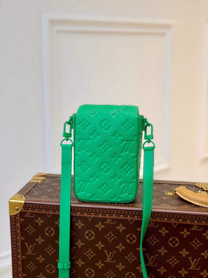 LV M81525 Louis Vuitton S-LOCK Vertical Wearable Wallet Minty Green - Default Title - View 2