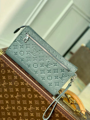 LV M81556 Louis Vuitton Pochette Voyage Other Leathers Granite - Default Title - View 3