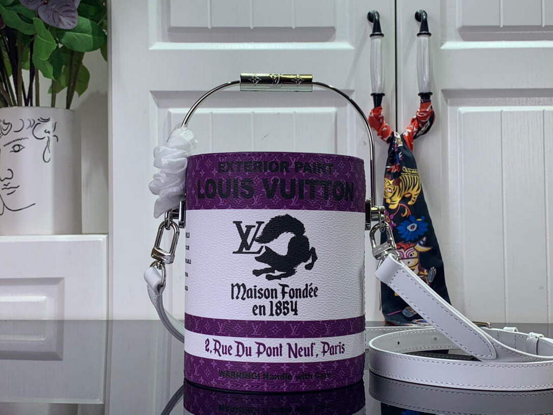 LV M81591 Louis Vuitton LV Paint Can Bag Purple - Default Title - View 1