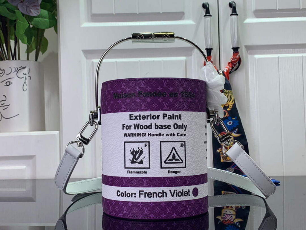 LV M81591 Louis Vuitton LV Paint Can Bag Purple