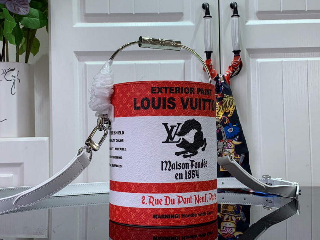 LV M81595 Louis Vuitton LV Paint Can Bag Red - Default Title - View 1