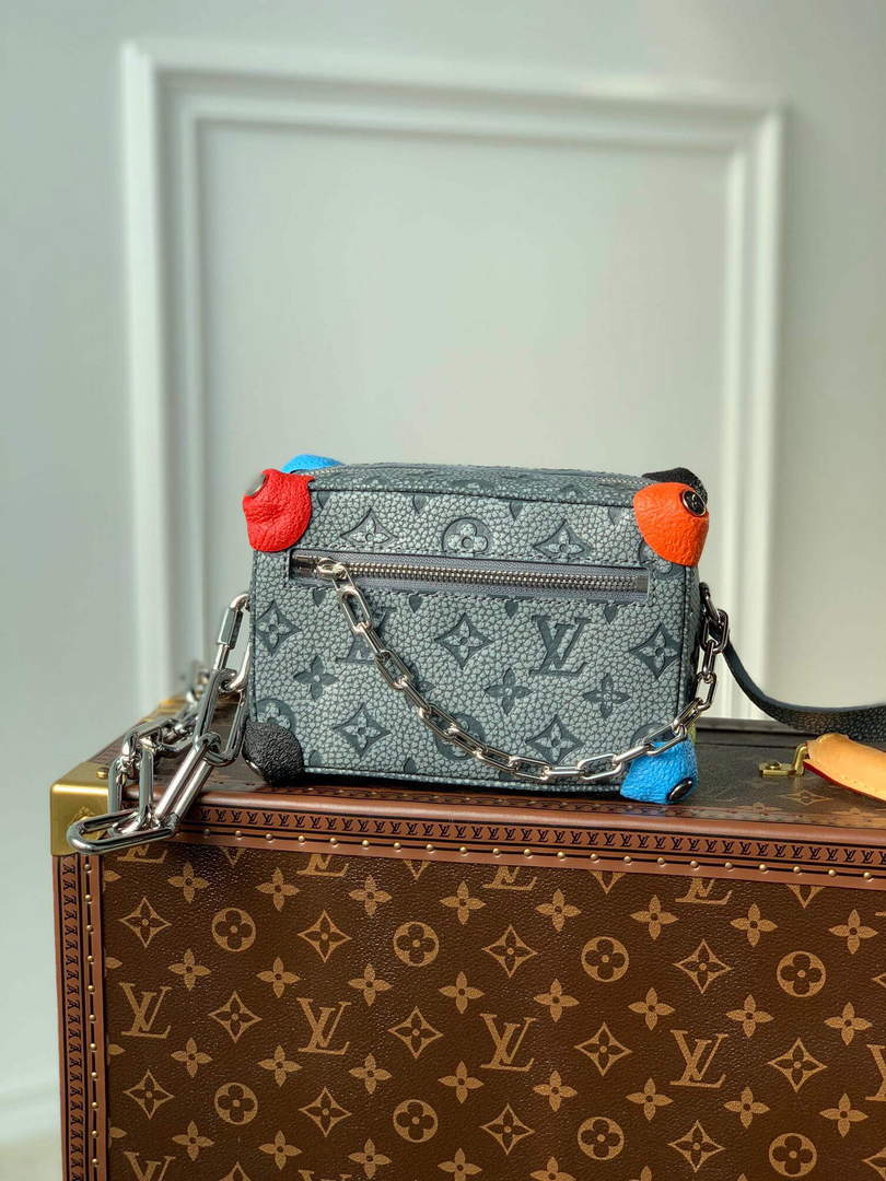 LV M81606 Louis Vuitton Mini Soft Trunk Gray - Default Title - View 1