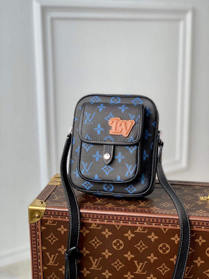 LV M81854 Louis Vuitton Christopher Wearable Wallet Blue - Default Title - View 1