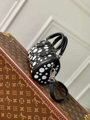 LV M81910 Louis Vuitton LV x YK Nano Speedy Bag Black and white - Default Title - View 3