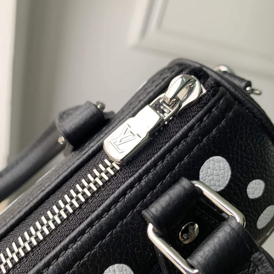 LV M81910 Louis Vuitton LV x YK Nano Speedy Bag Black and white - Default Title - View 5