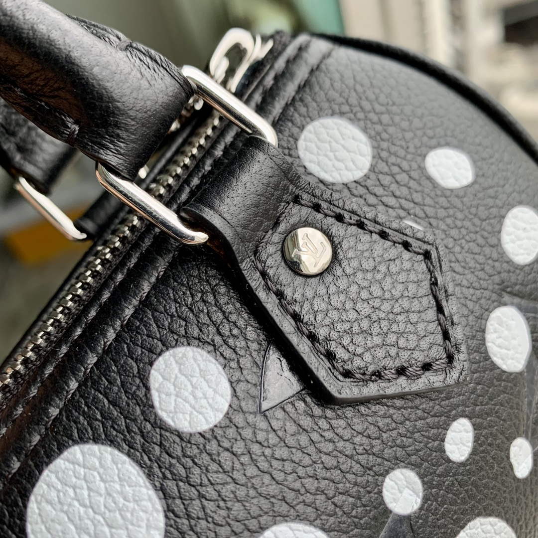 LV M81910 Louis Vuitton LV x YK Nano Speedy Bag Black and white - Default Title - View 6