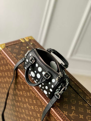 LV M81910 Louis Vuitton LV x YK Nano Speedy Bag Black and white - Default Title - View 7
