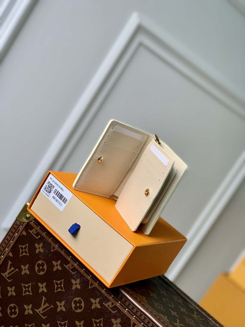 LV M81927 Louis Vuitton Cl¨¦a Wallet Monogram Empreinte Leather Beige