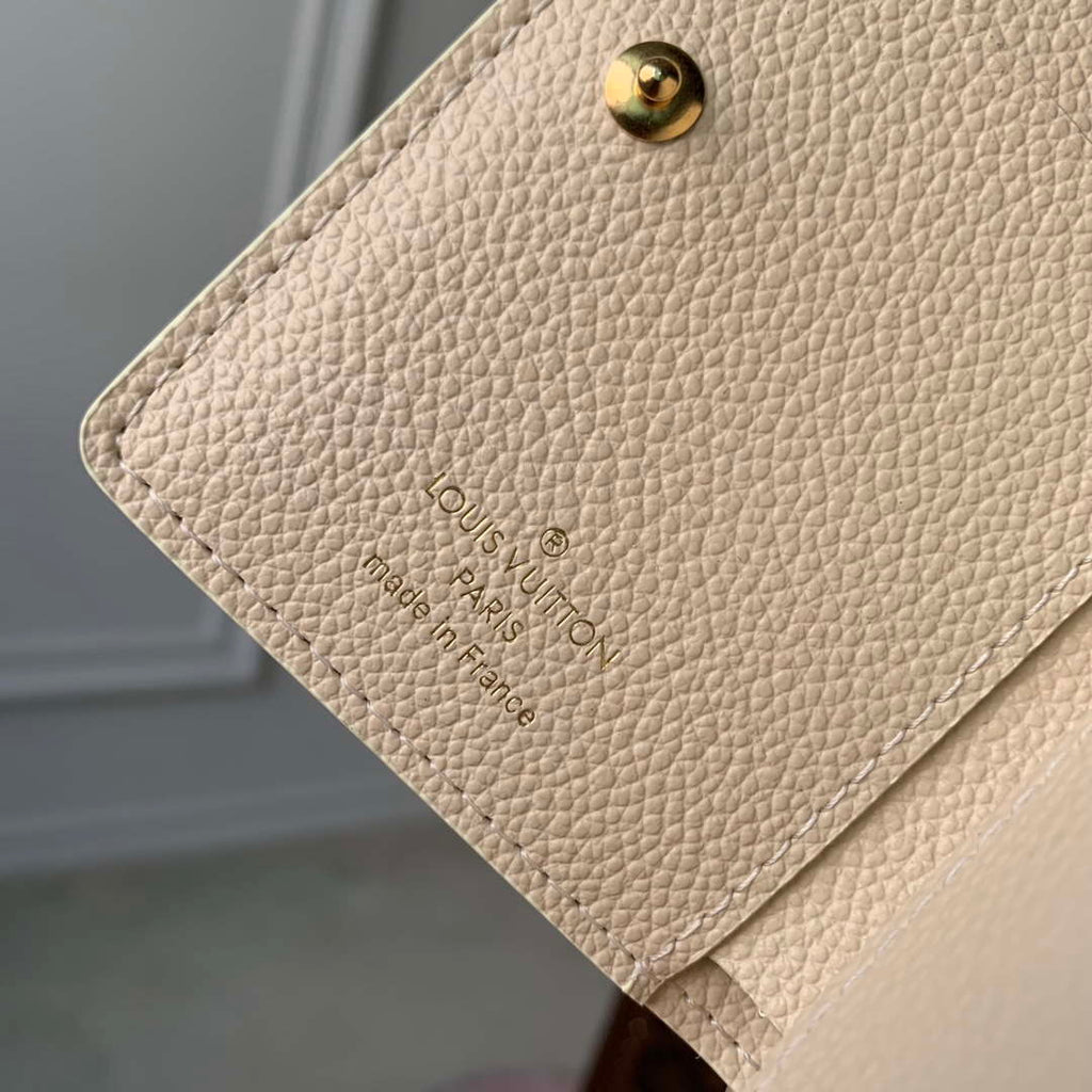 LV M81927 Louis Vuitton Cl¨¦a Wallet Monogram Empreinte Leather Beige
