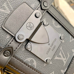 LV M82077 Louis Vuitton Vertical Trunk Wearable Wallet Black Flowers - Default Title - View 4