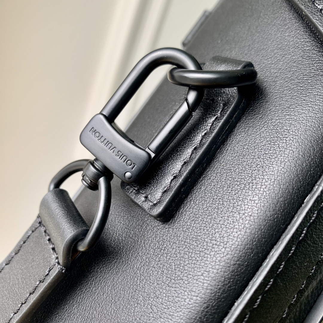 LV M82077 Louis Vuitton Vertical Trunk Wearable Wallet Black Flowers - Default Title - View 5