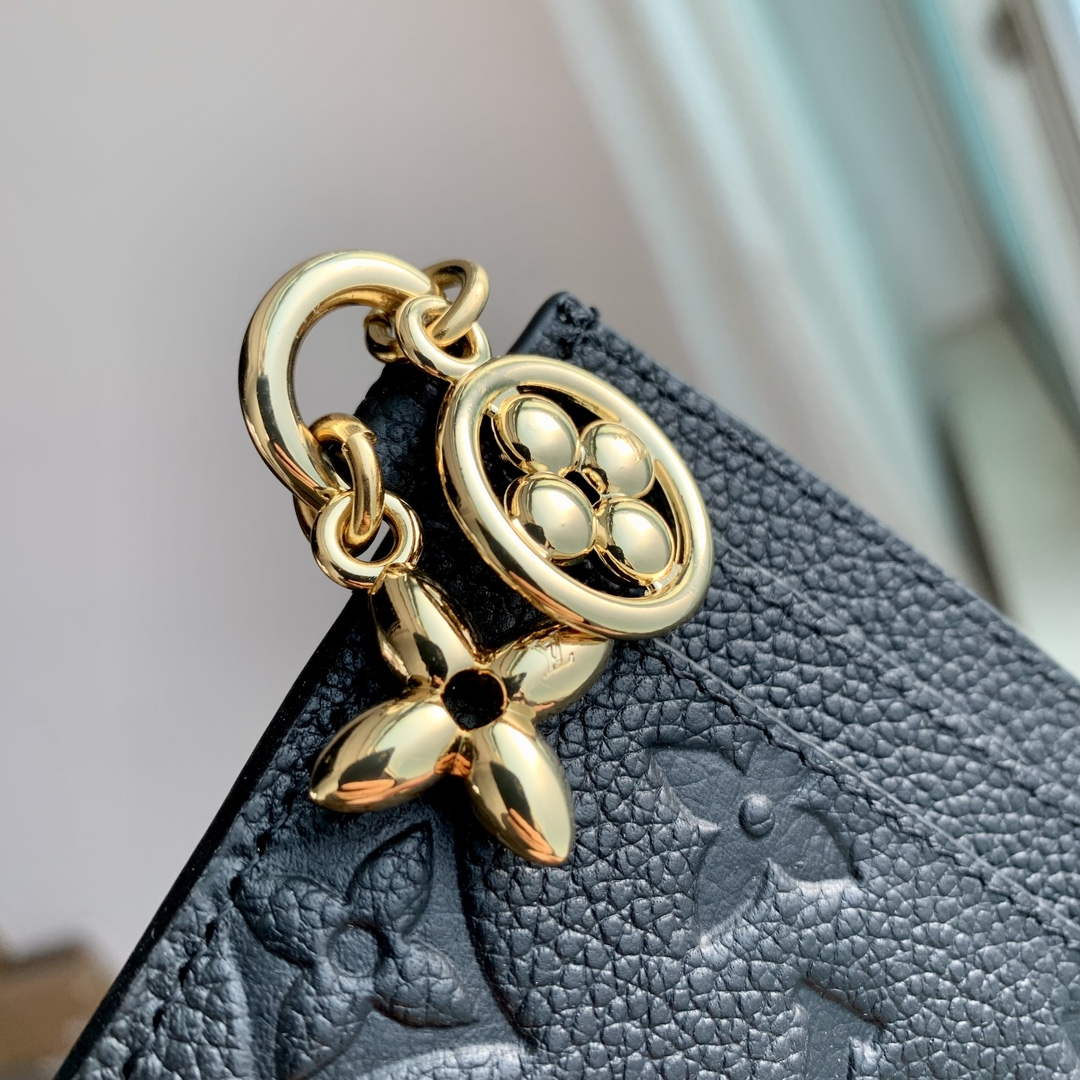 LV M82132 Louis Vuitton LV Charms Card Holder Black