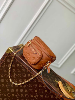 LV M82208 Louis Vuitton Mini Bumbag Monogram Empreinte Brown - Default Title - View 2