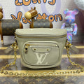 LV M82208 Louis Vuitton Mini Bumbag Monogram Empreinte Gray - Default Title - View 1