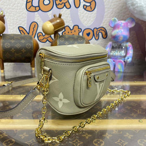 LV M82208 Louis Vuitton Mini Bumbag Monogram Empreinte Gray - Default Title - View 2