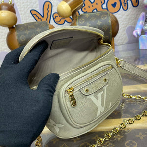 LV M82208 Louis Vuitton Mini Bumbag Monogram Empreinte Gray - Default Title - View 9