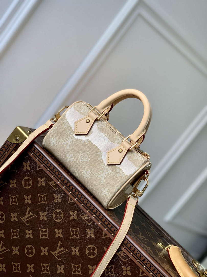 LV M82242 Louis Vuitton Nano Speedy Bag Beige - Default Title - View 2