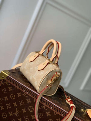 LV M82242 Louis Vuitton Nano Speedy Bag Beige - Default Title - View 3