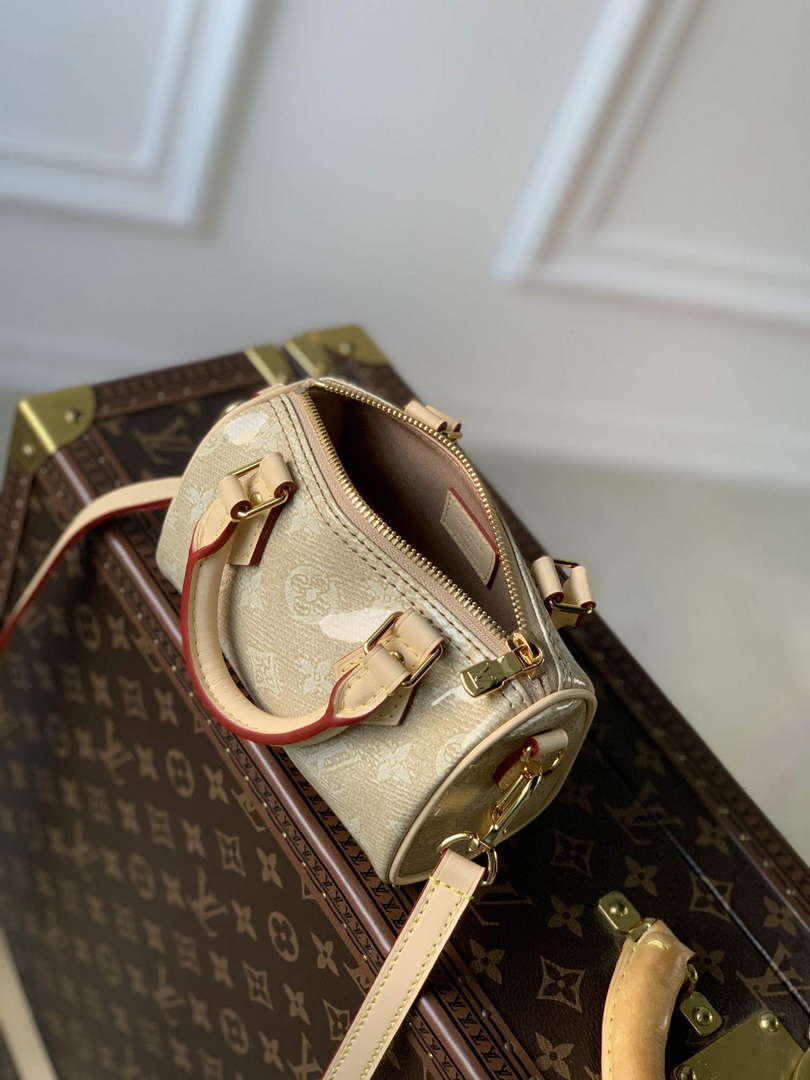 LV M82242 Louis Vuitton Nano Speedy Bag Beige - Default Title - View 7