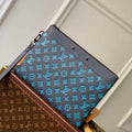 LV M82321 Louis Vuitton Pochette To-Go Bag Navy River Blue - Default Title - View 1